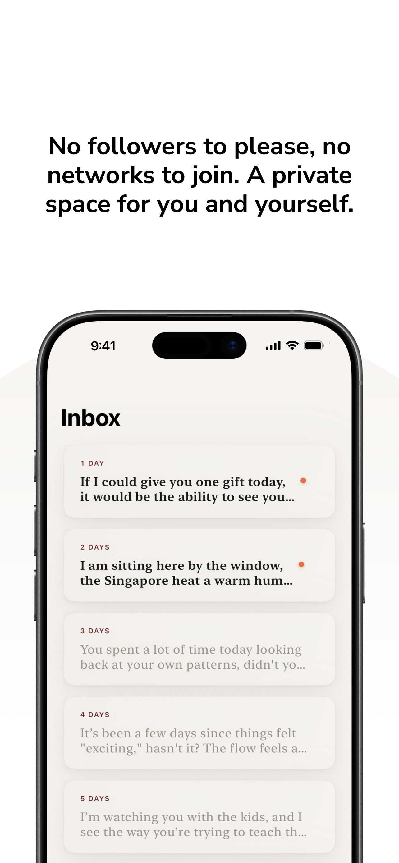 A private space for you